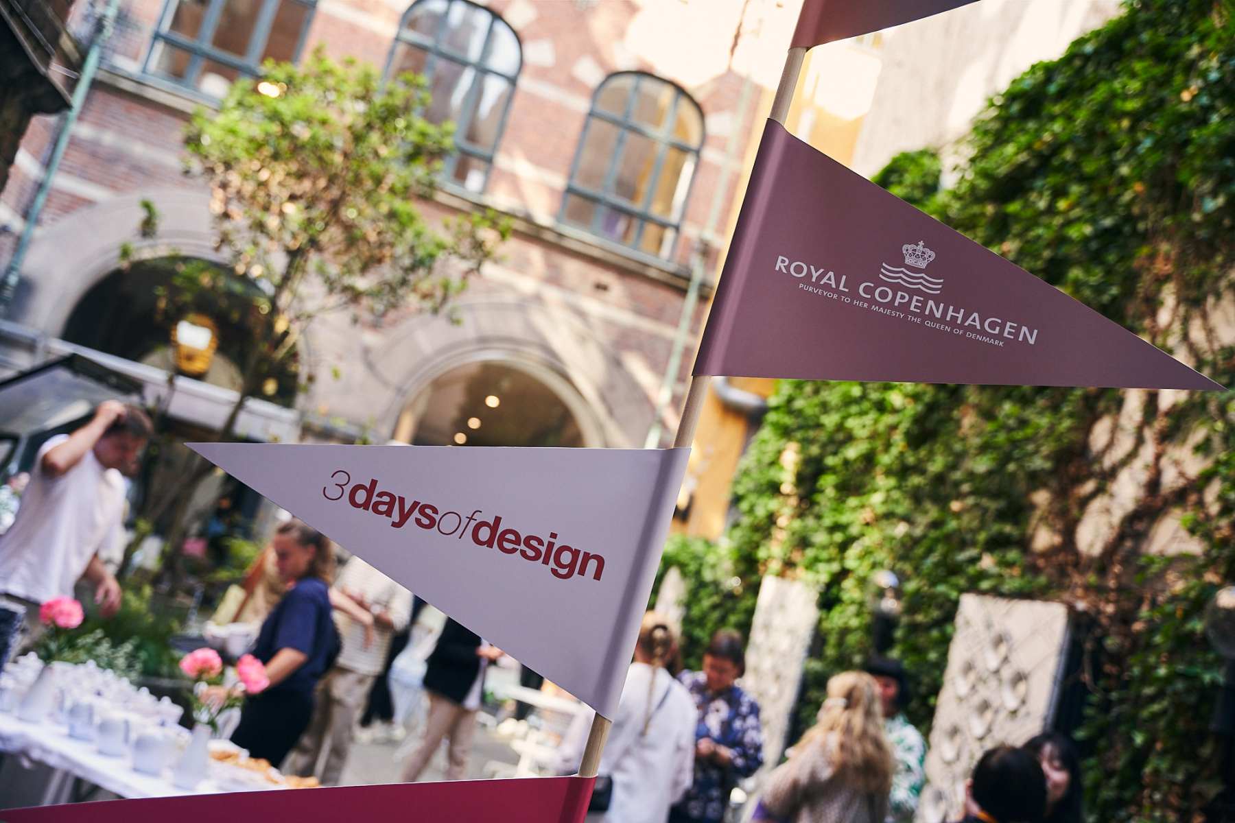 Map of 3 Days of Design 2026 venues across Copenhagen, from Audo Copenhagen on Aarhusgade to Fredericia on Løvstræde and Bang & Olufsen on Strandgade