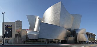 Walt Disney Concert Hall, photographed exterior