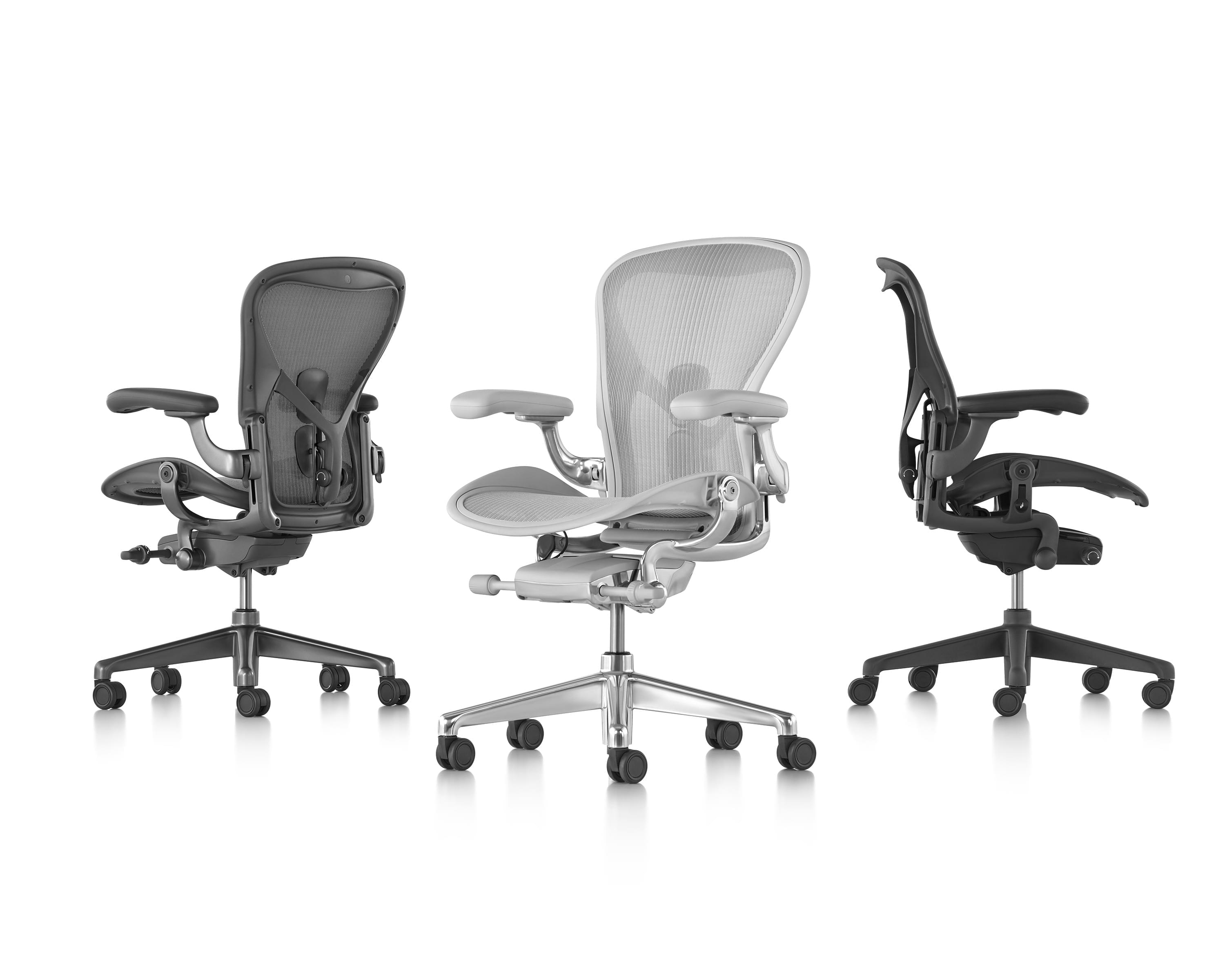 Herman Miller Aeron 2026 update photographed for an ergonomic office chair lineage from Stumpf and Chadwick to MillerKnoll