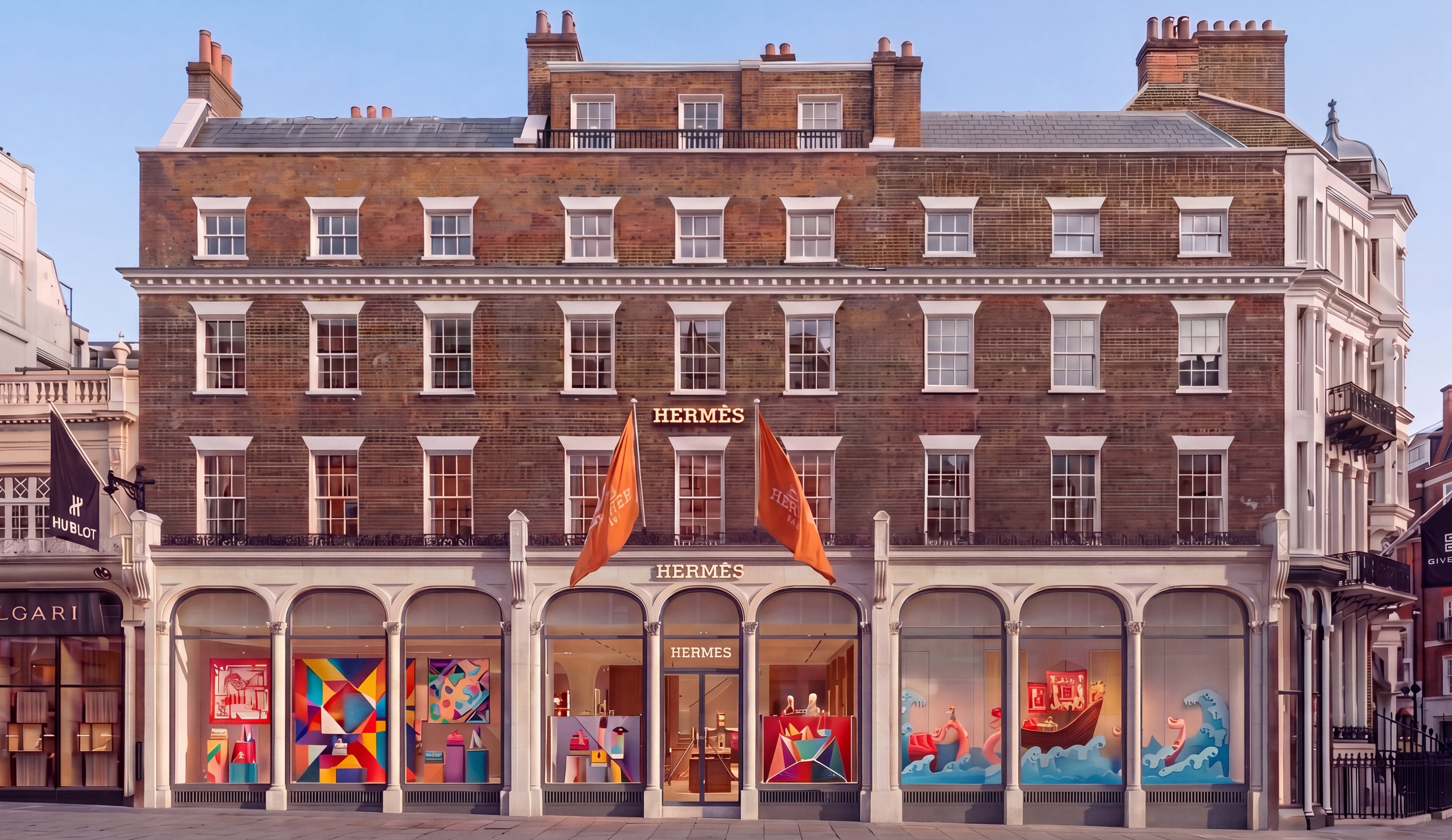 Hermès Maison Bond Street London facade, by RDAI under Denis Montel