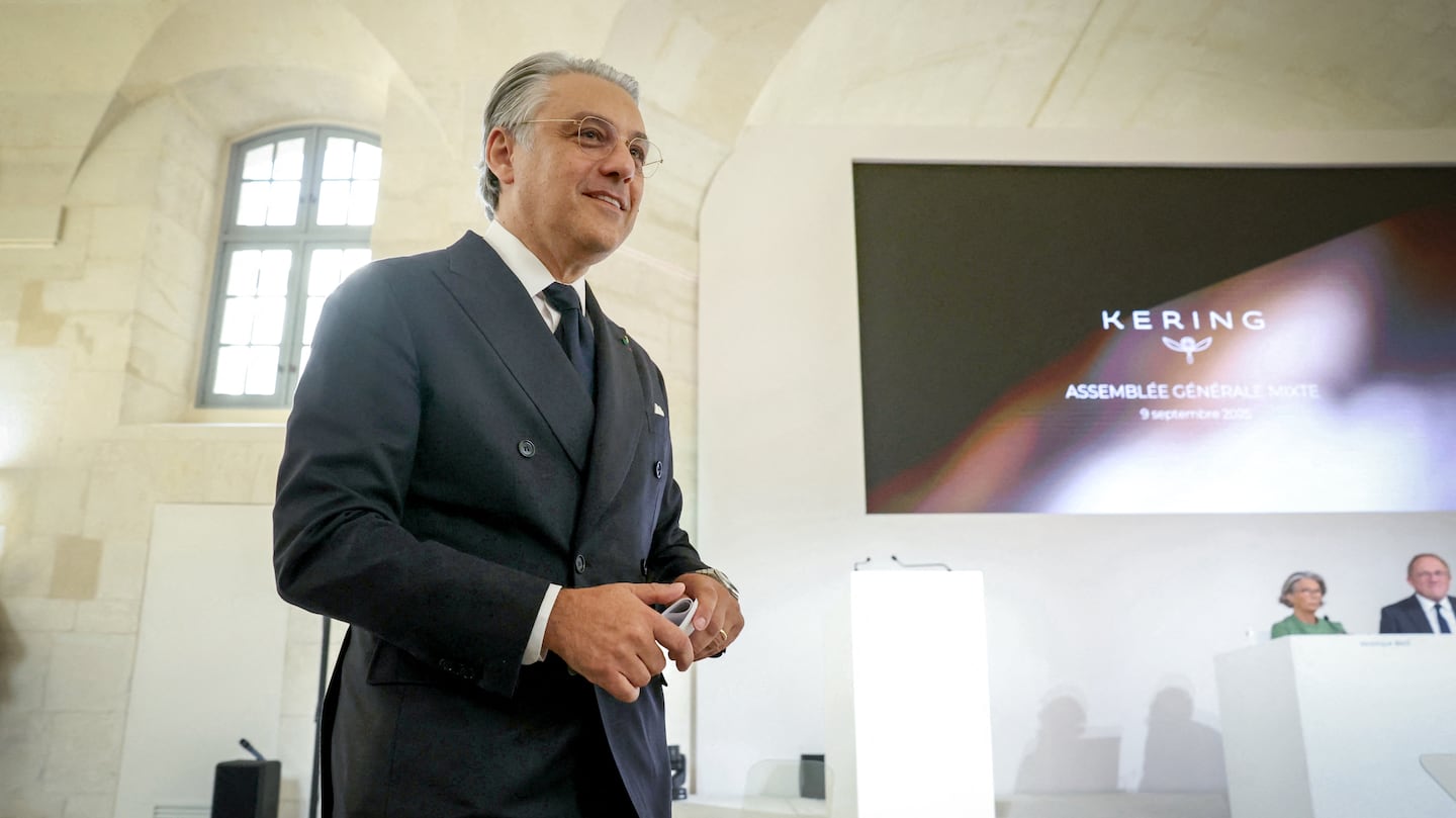 Luca de Meo, Kering Group CEO since September 2025, reshuffling the group's house leadership
