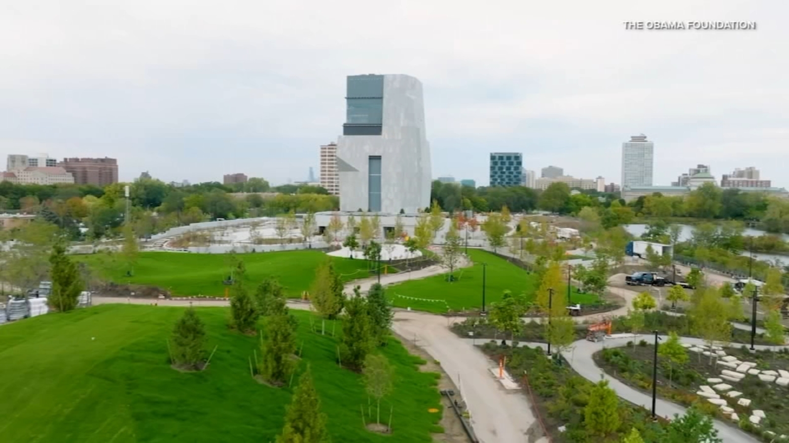 Obama Presidential Center on Chicago's South Side, designed by Tod Williams Billie Tsien Architects (2026)