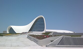 Heydar Aliyev Center, photographed exterior