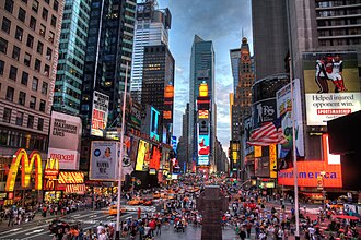 Times Square, photographed exterior