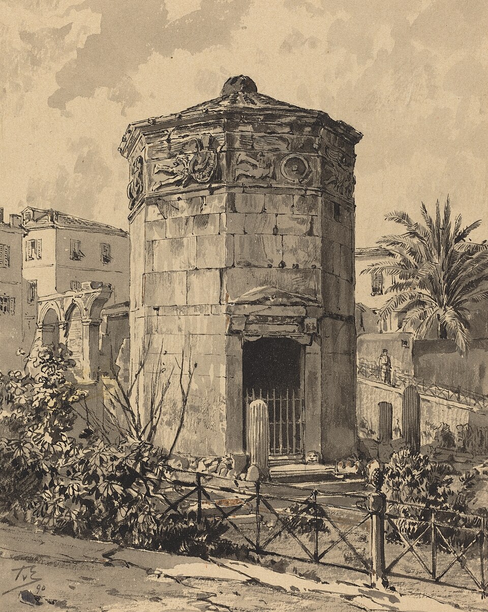 Tower of Winds, photographed exterior