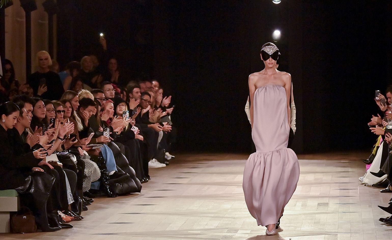 Pierpaolo Piccioli's Balenciaga Spring/Summer 2026 debut on the Paris Fashion Week runway, the first collection after a decade of Demna Gvasalia